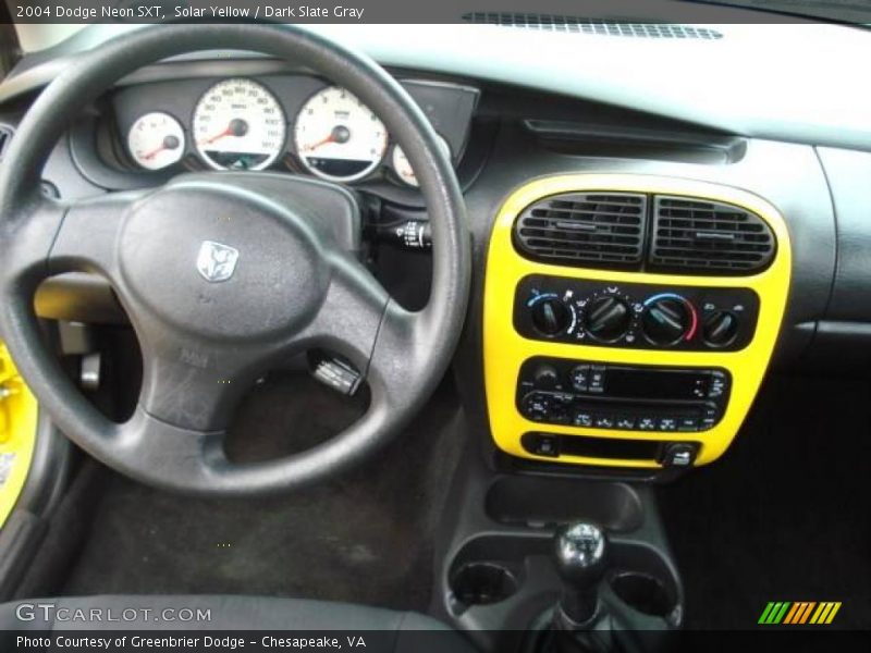 Solar Yellow / Dark Slate Gray 2004 Dodge Neon SXT