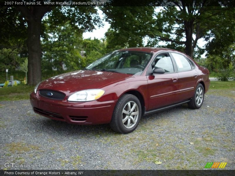 Merlot Metallic / Medium/Dark Flint 2007 Ford Taurus SE