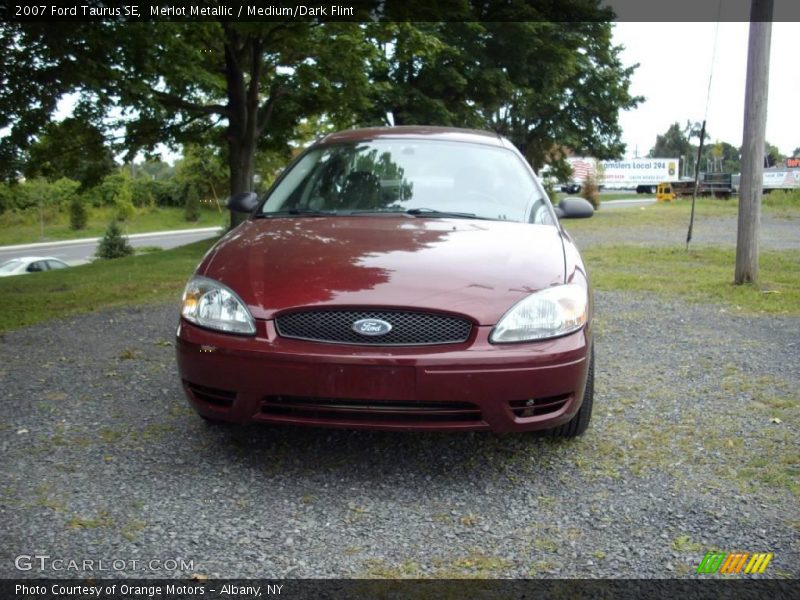 Merlot Metallic / Medium/Dark Flint 2007 Ford Taurus SE