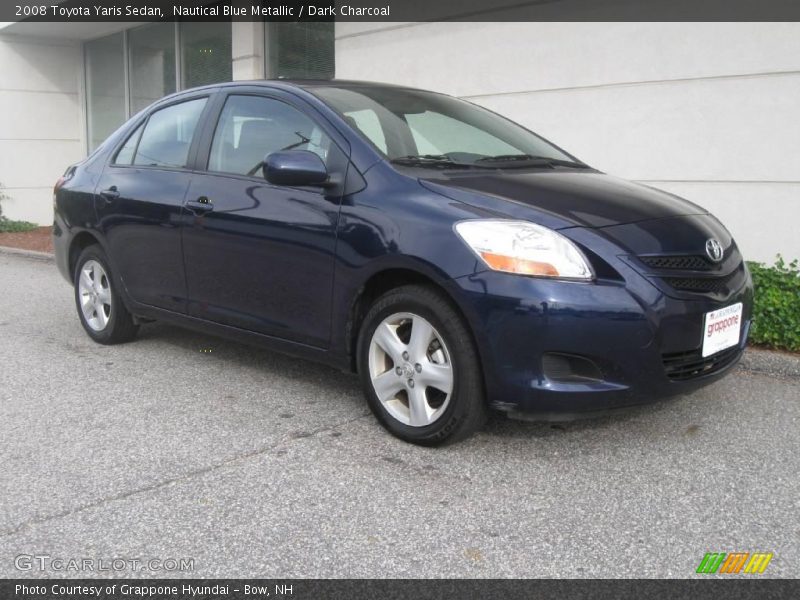 Nautical Blue Metallic / Dark Charcoal 2008 Toyota Yaris Sedan