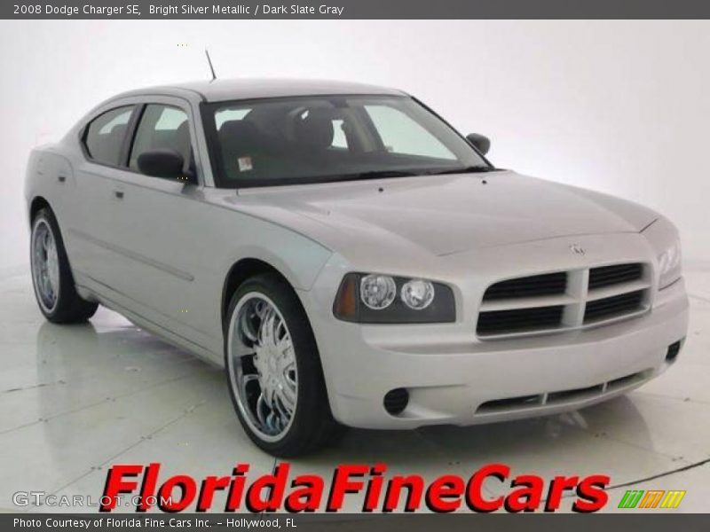 Bright Silver Metallic / Dark Slate Gray 2008 Dodge Charger SE
