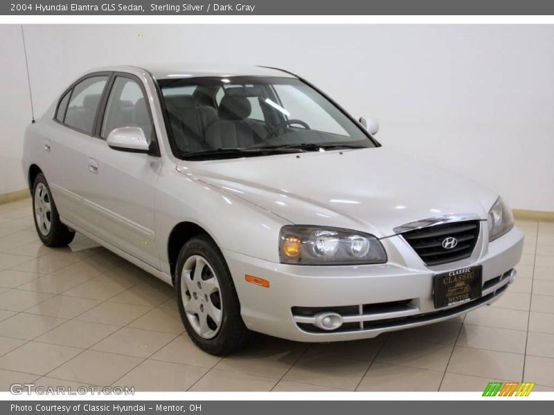 Sterling Silver / Dark Gray 2004 Hyundai Elantra GLS Sedan