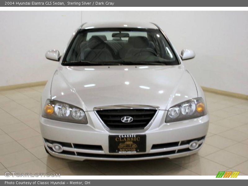 Sterling Silver / Dark Gray 2004 Hyundai Elantra GLS Sedan