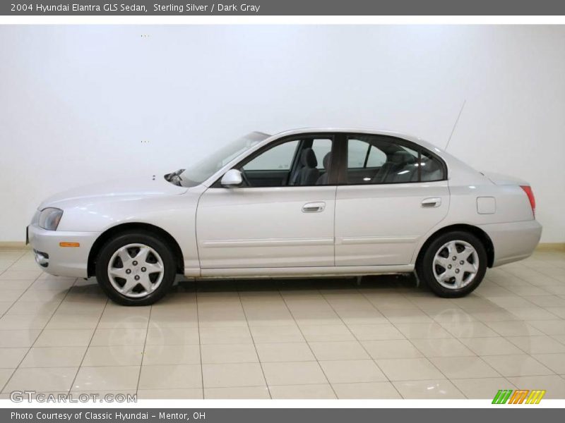 Sterling Silver / Dark Gray 2004 Hyundai Elantra GLS Sedan