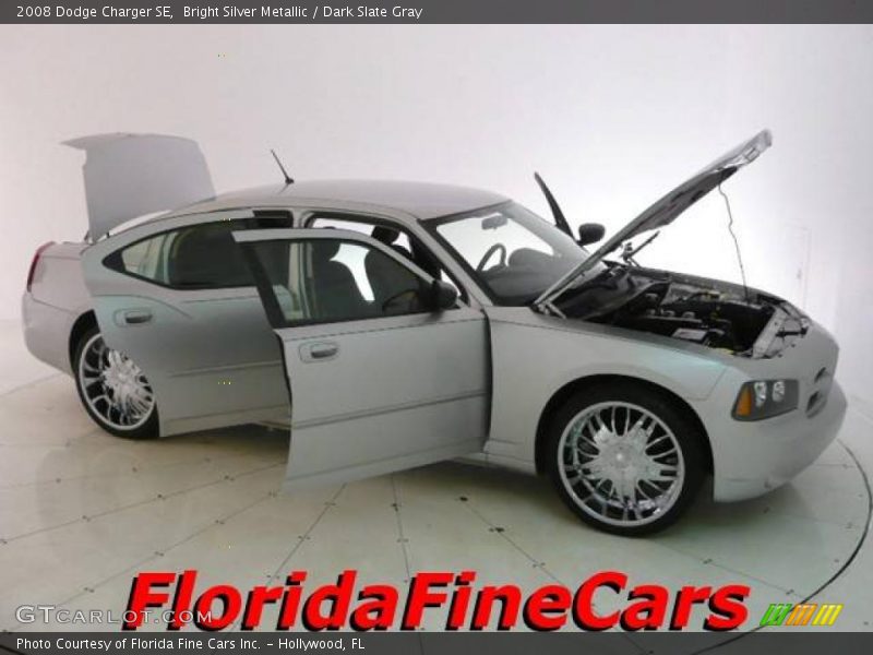 Bright Silver Metallic / Dark Slate Gray 2008 Dodge Charger SE