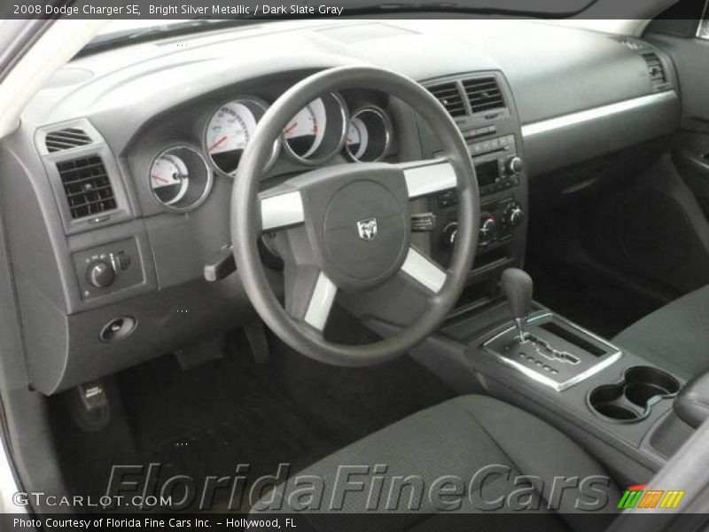 Bright Silver Metallic / Dark Slate Gray 2008 Dodge Charger SE