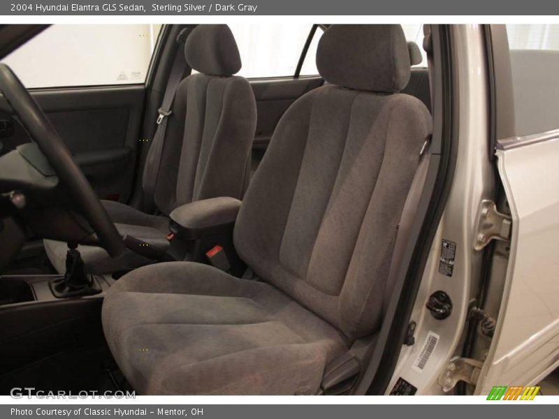 Sterling Silver / Dark Gray 2004 Hyundai Elantra GLS Sedan