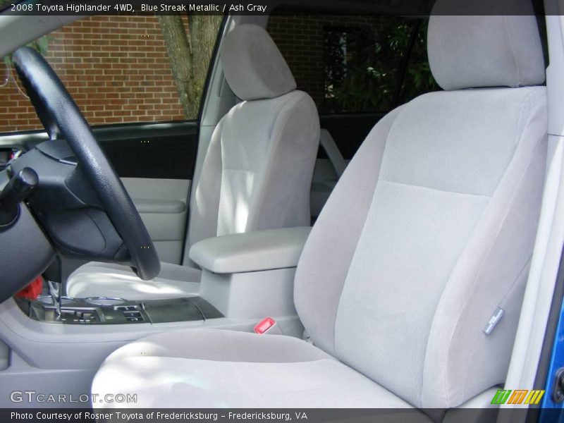 Blue Streak Metallic / Ash Gray 2008 Toyota Highlander 4WD