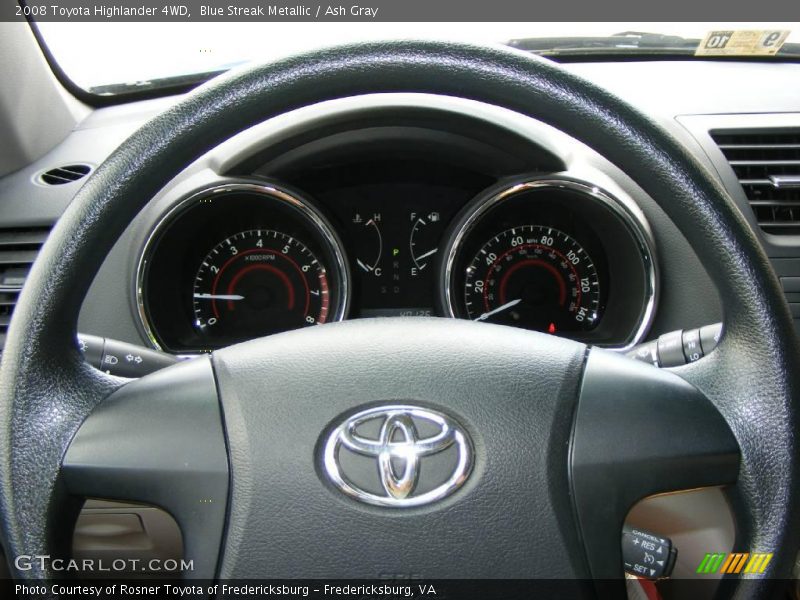 Blue Streak Metallic / Ash Gray 2008 Toyota Highlander 4WD