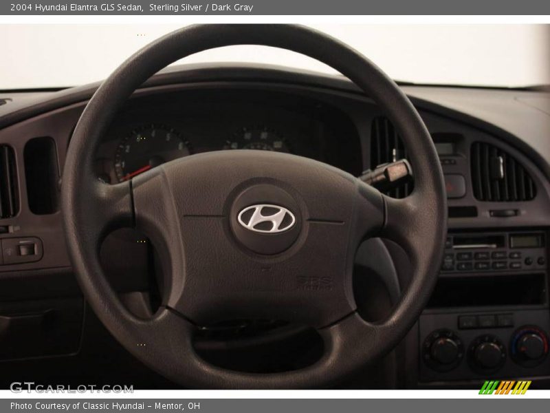 Sterling Silver / Dark Gray 2004 Hyundai Elantra GLS Sedan