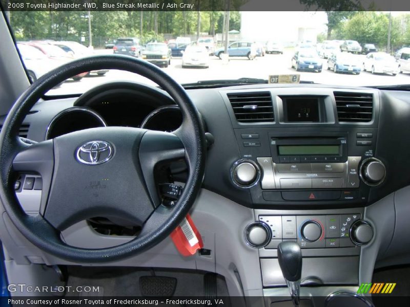 Blue Streak Metallic / Ash Gray 2008 Toyota Highlander 4WD