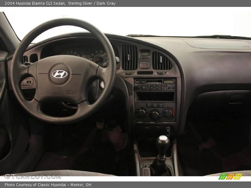 Sterling Silver / Dark Gray 2004 Hyundai Elantra GLS Sedan