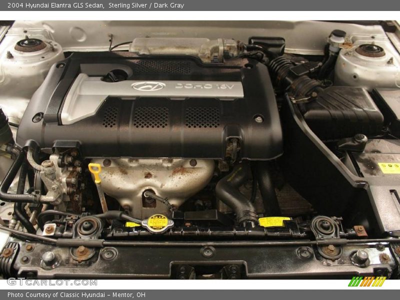 Sterling Silver / Dark Gray 2004 Hyundai Elantra GLS Sedan