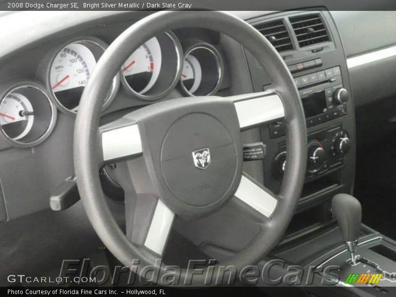 Bright Silver Metallic / Dark Slate Gray 2008 Dodge Charger SE