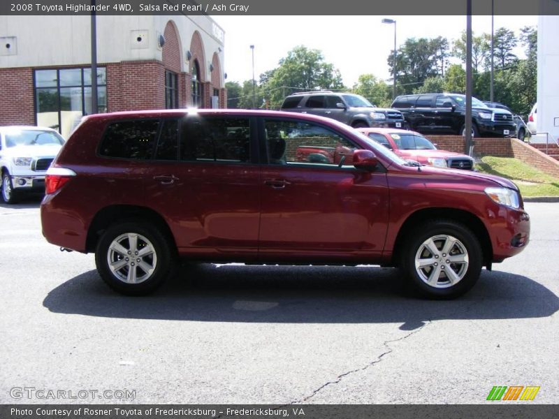 Salsa Red Pearl / Ash Gray 2008 Toyota Highlander 4WD