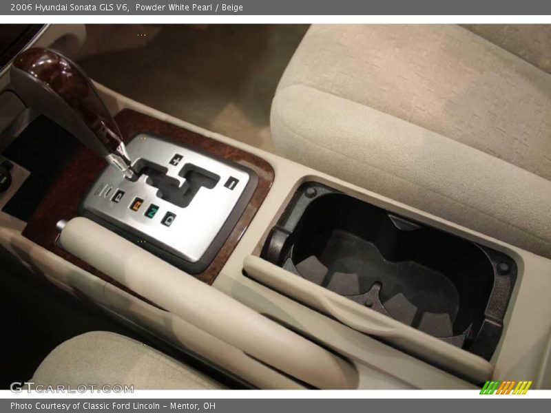Powder White Pearl / Beige 2006 Hyundai Sonata GLS V6