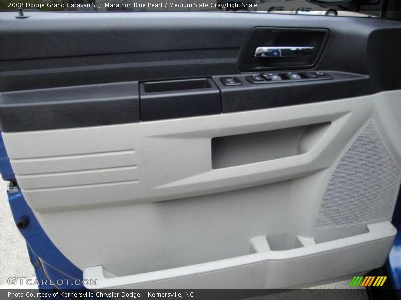 Marathon Blue Pearl / Medium Slate Gray/Light Shale 2008 Dodge Grand Caravan SE