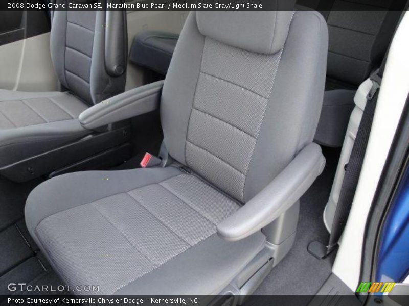 Marathon Blue Pearl / Medium Slate Gray/Light Shale 2008 Dodge Grand Caravan SE