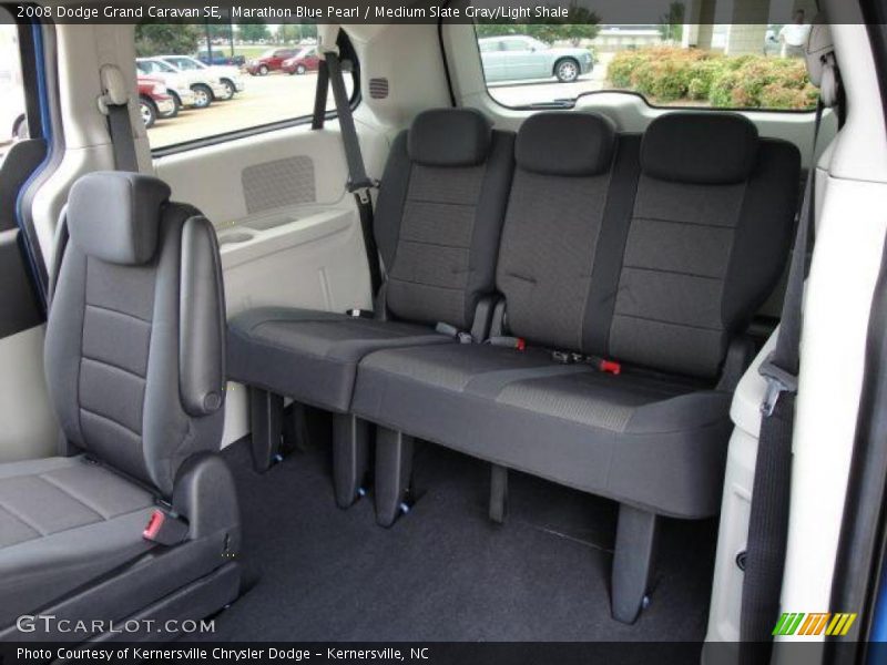 Marathon Blue Pearl / Medium Slate Gray/Light Shale 2008 Dodge Grand Caravan SE