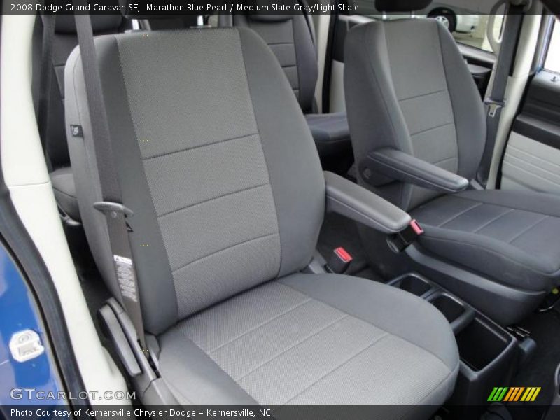 Marathon Blue Pearl / Medium Slate Gray/Light Shale 2008 Dodge Grand Caravan SE