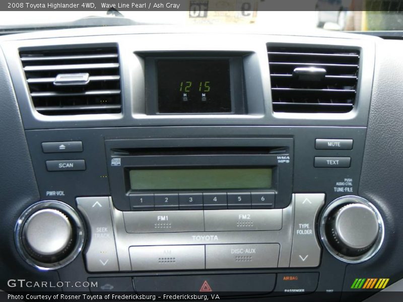 Wave Line Pearl / Ash Gray 2008 Toyota Highlander 4WD