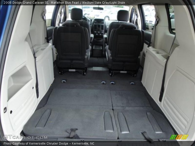 Marathon Blue Pearl / Medium Slate Gray/Light Shale 2008 Dodge Grand Caravan SE