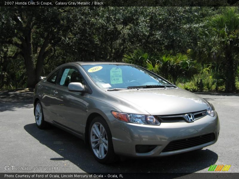 Galaxy Gray Metallic / Black 2007 Honda Civic Si Coupe