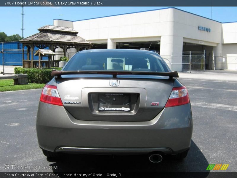 Galaxy Gray Metallic / Black 2007 Honda Civic Si Coupe