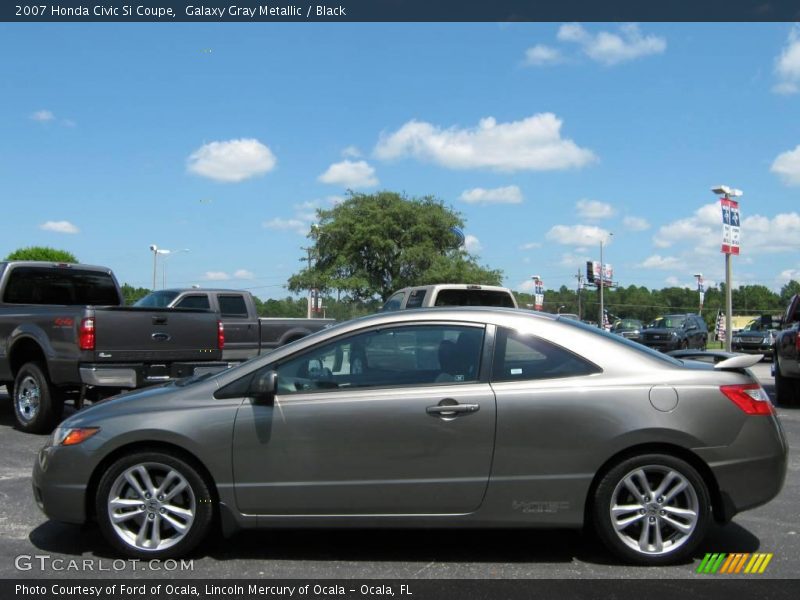 Galaxy Gray Metallic / Black 2007 Honda Civic Si Coupe