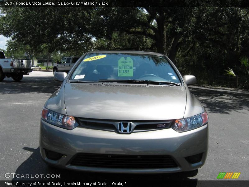Galaxy Gray Metallic / Black 2007 Honda Civic Si Coupe