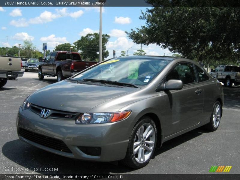 Galaxy Gray Metallic / Black 2007 Honda Civic Si Coupe