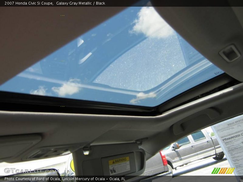 Galaxy Gray Metallic / Black 2007 Honda Civic Si Coupe