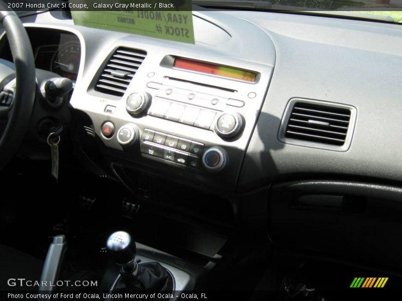 Galaxy Gray Metallic / Black 2007 Honda Civic Si Coupe