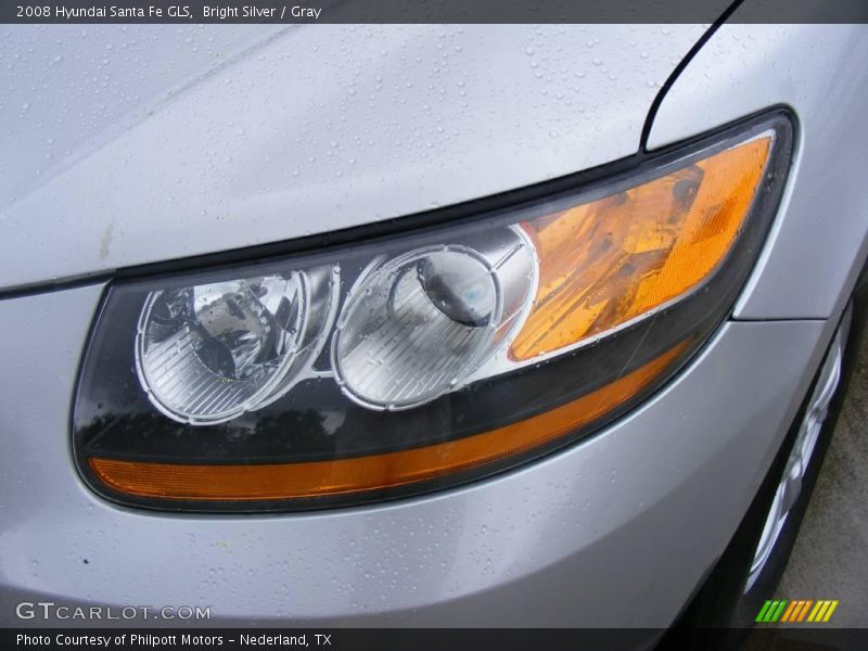 Bright Silver / Gray 2008 Hyundai Santa Fe GLS