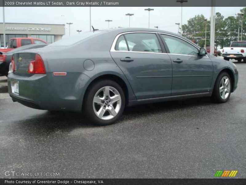 Dark Gray Metallic / Titanium 2009 Chevrolet Malibu LT Sedan