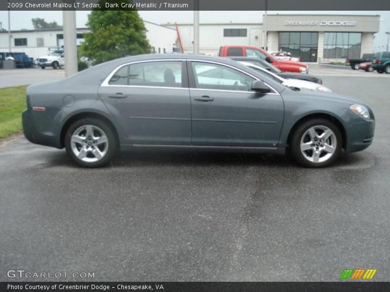 Dark Gray Metallic / Titanium 2009 Chevrolet Malibu LT Sedan