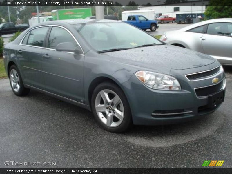 Dark Gray Metallic / Titanium 2009 Chevrolet Malibu LT Sedan