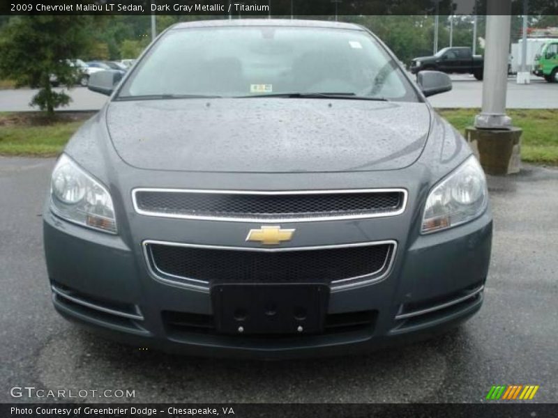 Dark Gray Metallic / Titanium 2009 Chevrolet Malibu LT Sedan