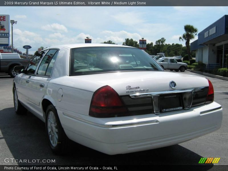 Vibrant White / Medium Light Stone 2009 Mercury Grand Marquis LS Ultimate Edition
