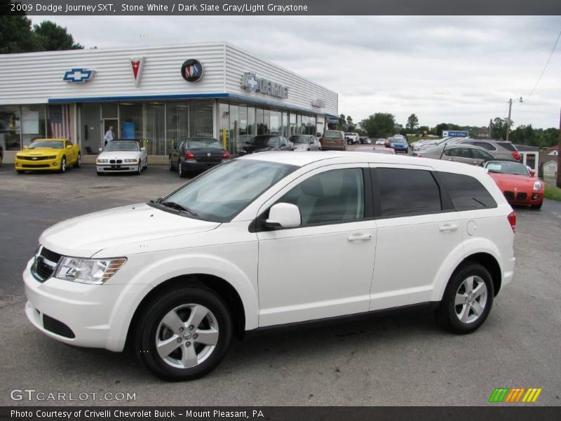Stone White / Dark Slate Gray/Light Graystone 2009 Dodge Journey SXT