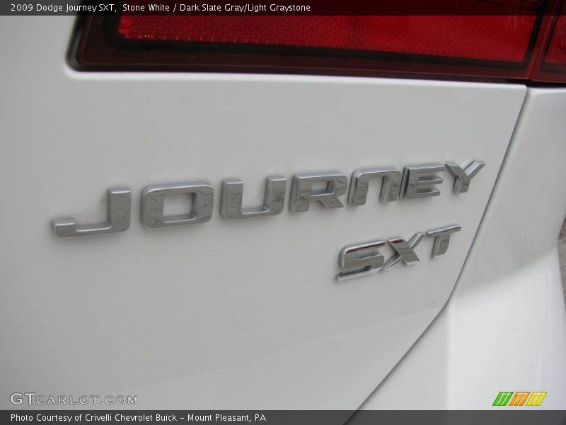 Stone White / Dark Slate Gray/Light Graystone 2009 Dodge Journey SXT