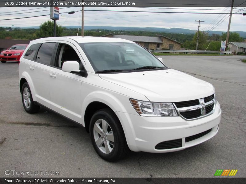 Stone White / Dark Slate Gray/Light Graystone 2009 Dodge Journey SXT