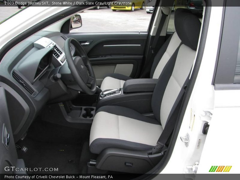 Stone White / Dark Slate Gray/Light Graystone 2009 Dodge Journey SXT