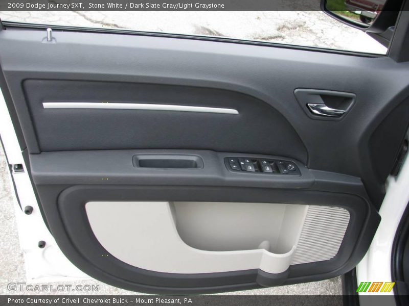 Stone White / Dark Slate Gray/Light Graystone 2009 Dodge Journey SXT