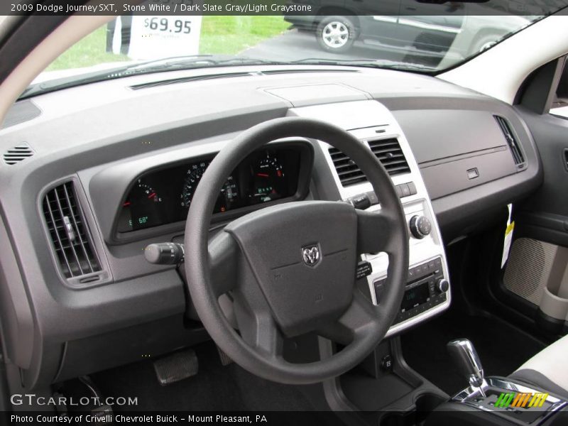 Stone White / Dark Slate Gray/Light Graystone 2009 Dodge Journey SXT