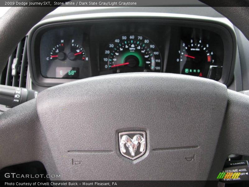 Stone White / Dark Slate Gray/Light Graystone 2009 Dodge Journey SXT