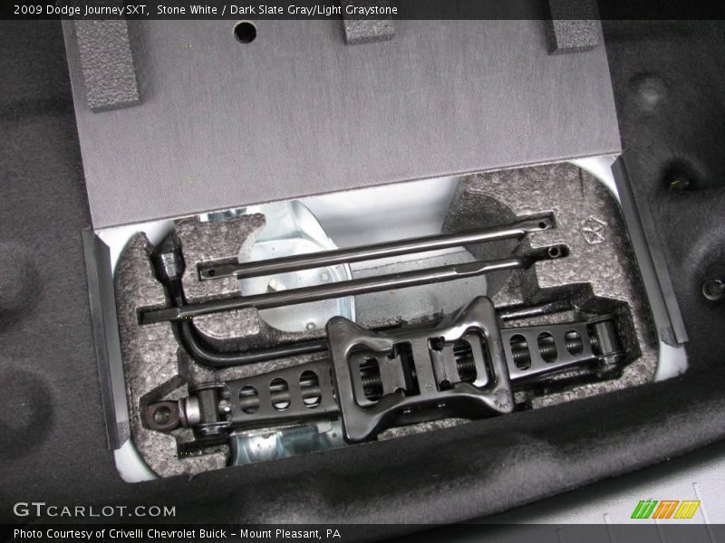 Stone White / Dark Slate Gray/Light Graystone 2009 Dodge Journey SXT