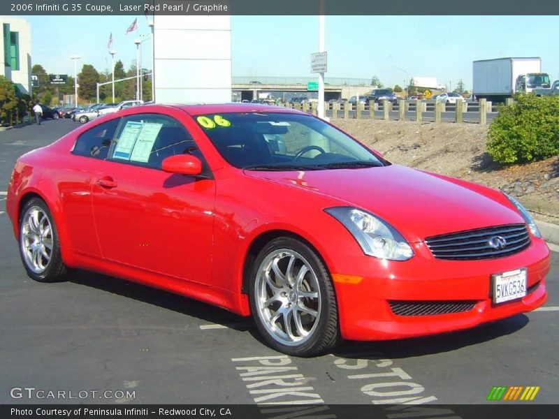 Laser Red Pearl / Graphite 2006 Infiniti G 35 Coupe