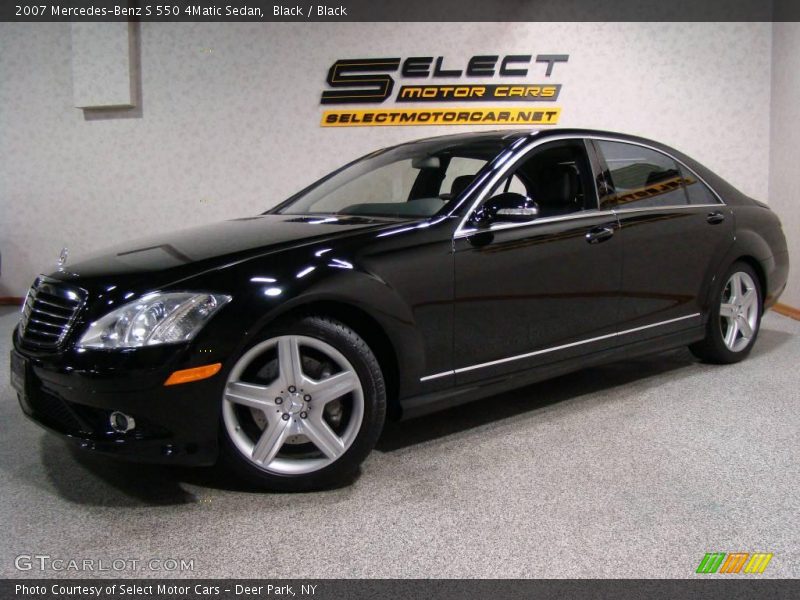 Black / Black 2007 Mercedes-Benz S 550 4Matic Sedan