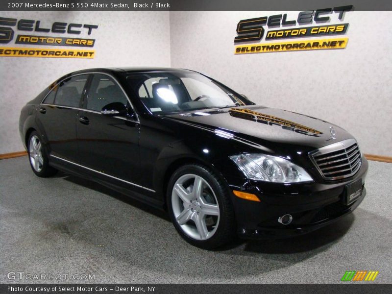 Black / Black 2007 Mercedes-Benz S 550 4Matic Sedan